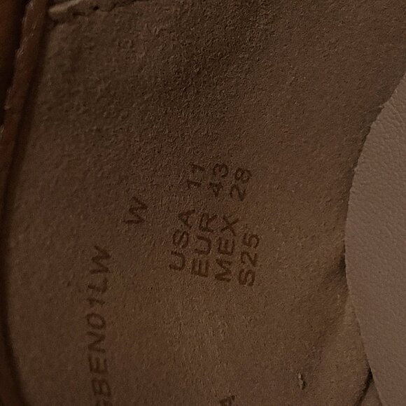 Aerosoles Big Ben Buckle Ballet Flats 11W Cognac Faux Leather Diamond Flex Sole - Picture 9 of 9